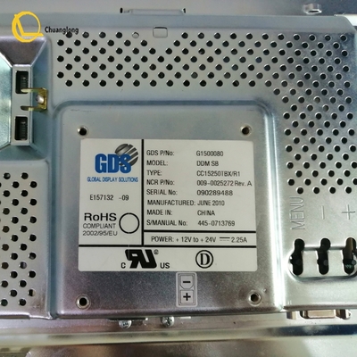 009-0025272 445-0713769 Inch Standard Brite NCR Self Serv 66XX 15 LCD NCR 6625 Monitor Display 0090025272 4450713769