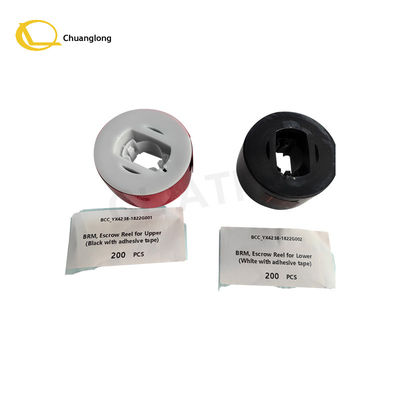 Goede prijs OKI ATM Recycler Onderdelen BCC_YX4238-1822G001 OKI BRM Escrow Reel Boven Zwart YIHUA Escrow Rell Tape BCC_YX4238-1822G002 OKI Escrow Reel Onder Wit online