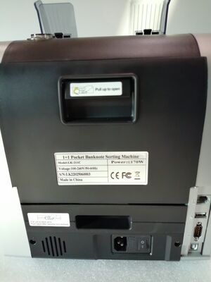 1+1 Zakbiljet sorteermachine Geldteller Detector Zwart met LED-display LK22025060003