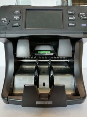 SH-208C-2CIS Metal Mix Zakformaat Waarde Teller Financiële Bank Apparatuur met Geld Detector voor Contant Geld Beheer NT808251100550001