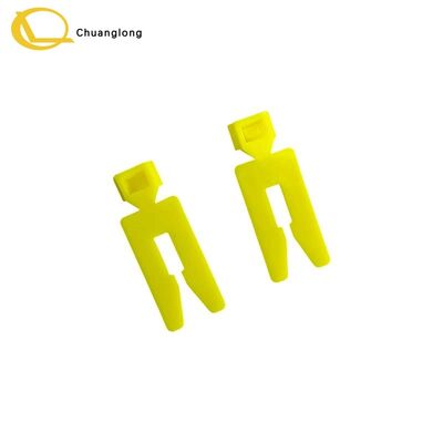 NCR S1 Cassette Clip Magneethouder Geldlade Geel Plastic Bevestigingsclip 2030001333 Geldautomaat CRM CRS Selfserv Kiosk Reserveonderdeel