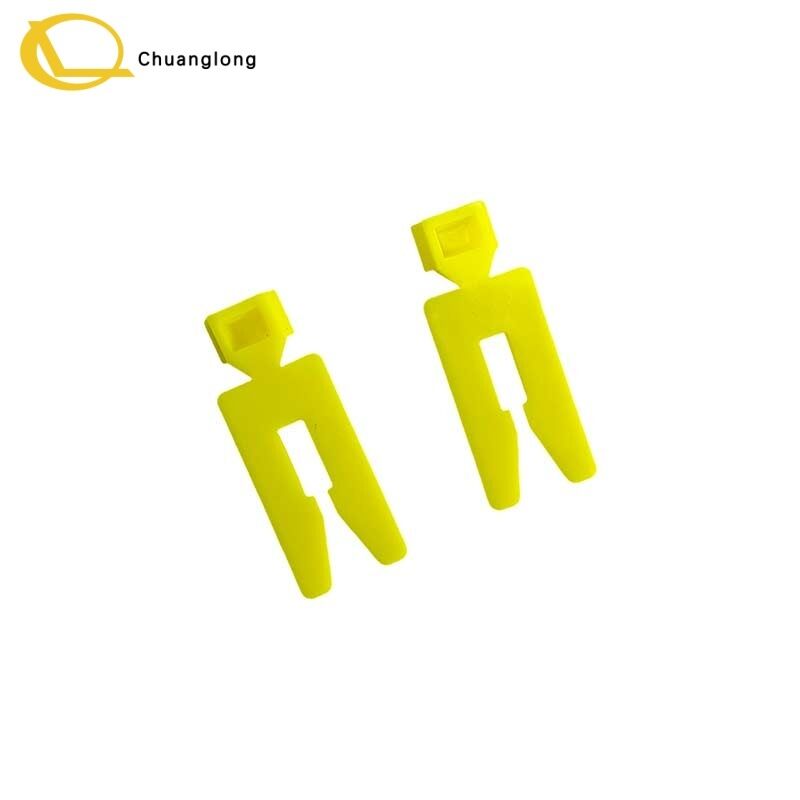 NCR S1 Cassette Clip Magneethouder Geldlade Geel Plastic Bevestigingsclip 2030001333 Geldautomaat CRM CRS Selfserv Kiosk Reserveonderdeel